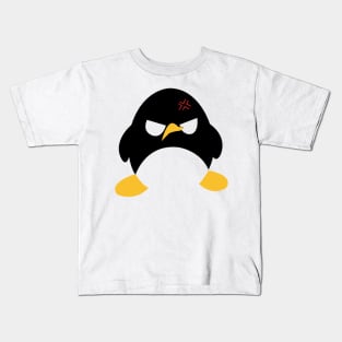 Minimalist Cute Angry Penguin Shirt Kids T-Shirt